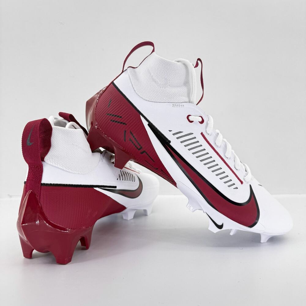 Nike Vapor Edge Pro360 2 TB White/Crimson Red Football Cleats[FQ4044-104] Sz 14
